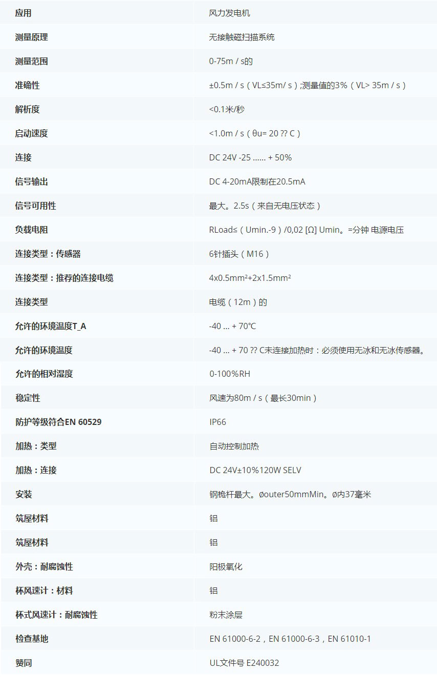 德***科瑞文KriwanINT10 IF風速傳感器13N310S22技術參數