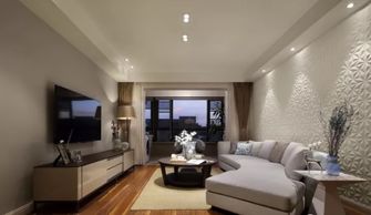 南京118平現(xiàn)代簡約風裝修設計,這沙發(fā)背景太牛了